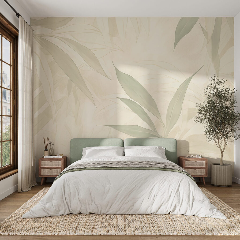 Hojas pálidas verde crema — interior 5