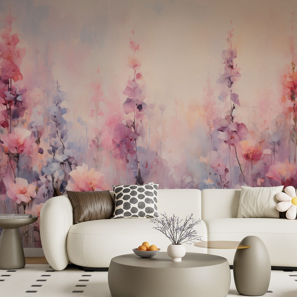 Flores rosas en pastel — interior 2