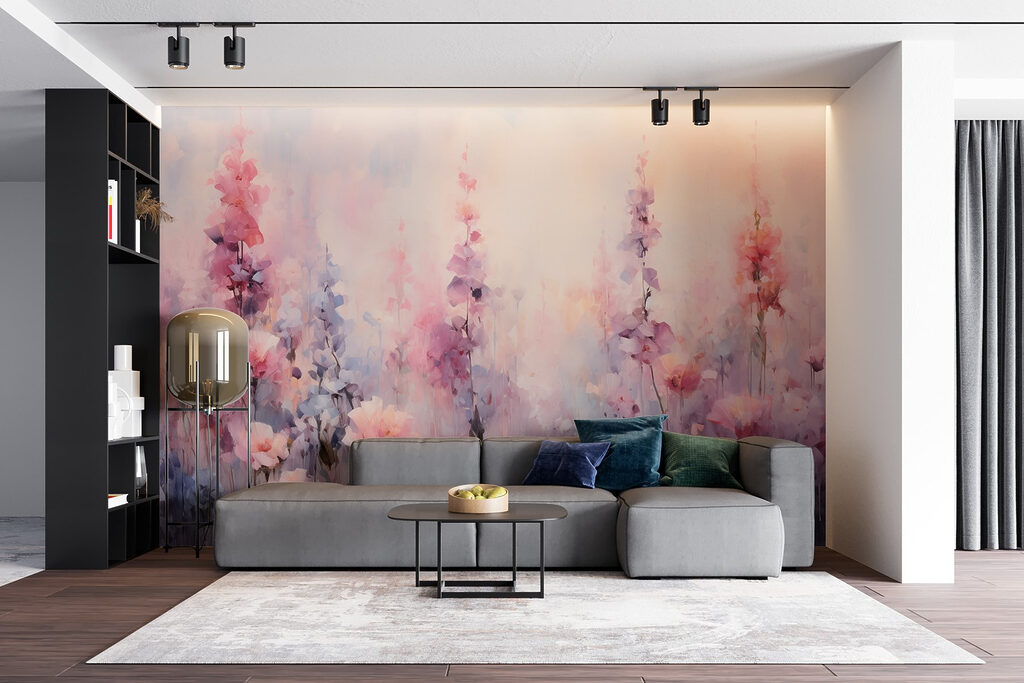 Flores rosas en pastel — interior 3