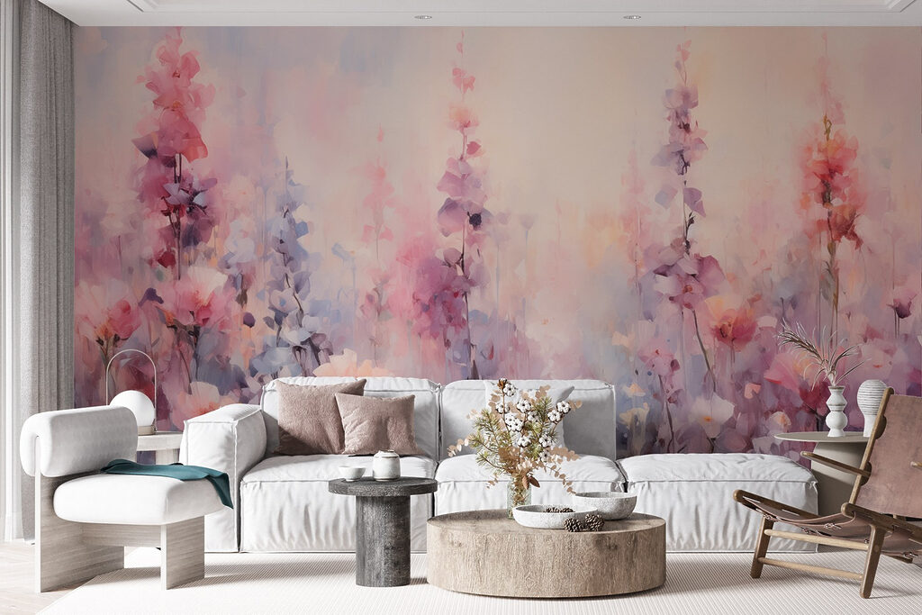 Flores rosas en pastel — interior 4
