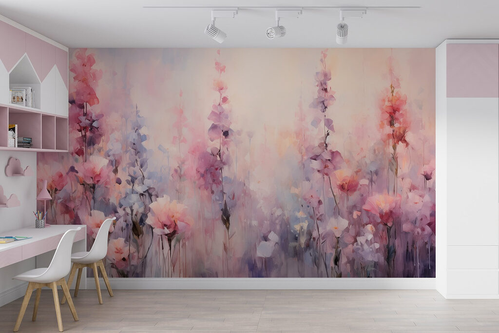 Flores rosas en pastel — interior 5
