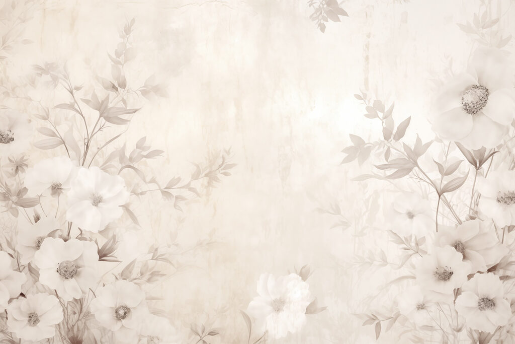 Borde floral rosa empolvado — diseño completo