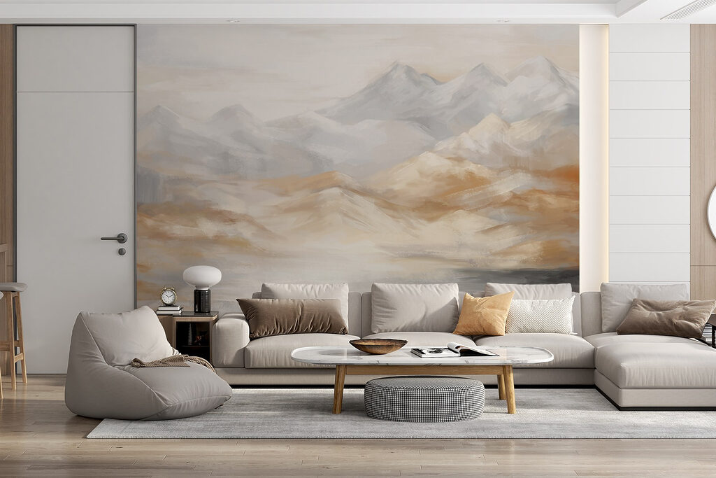 Montañas en trazos dorados — interior 4