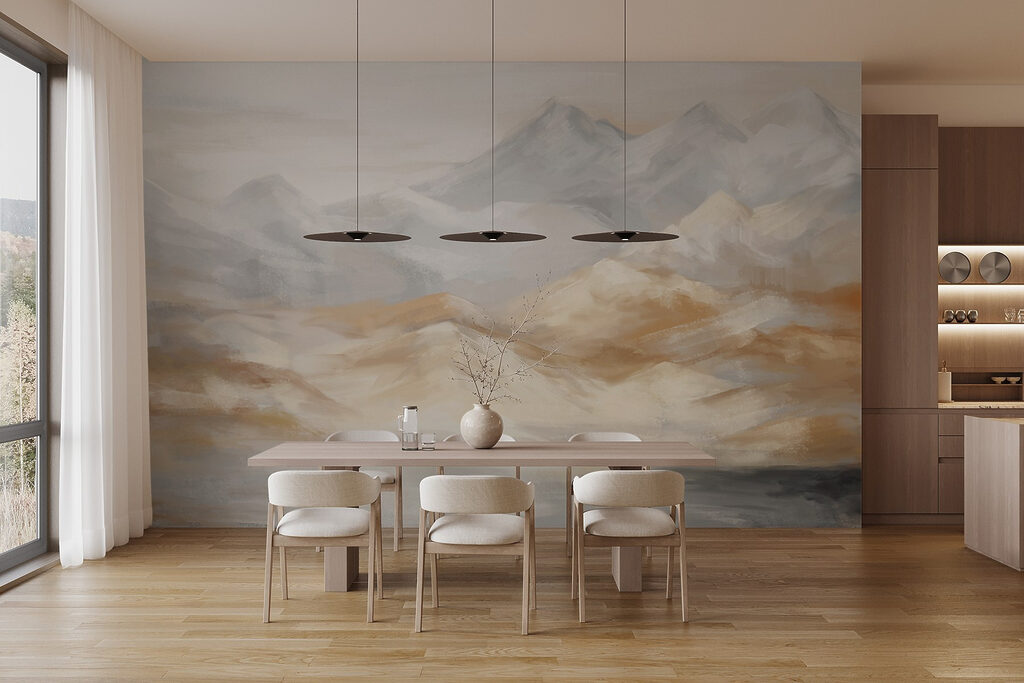 Montañas en trazos dorados — interior 6