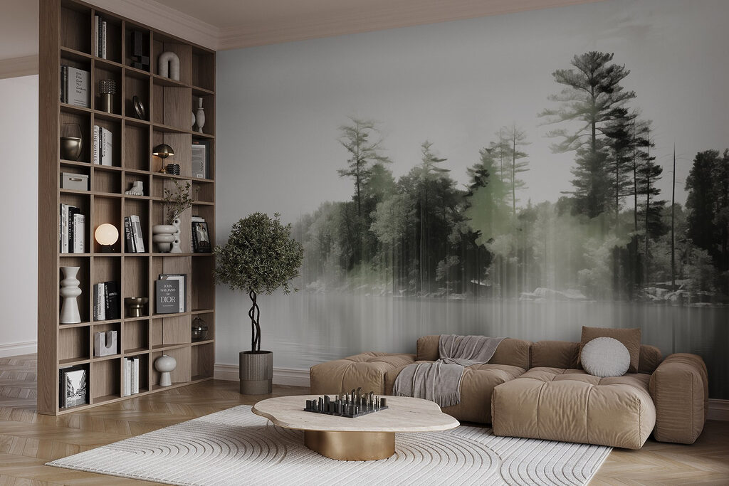 Árboles sobre agua tranquila — interior 5