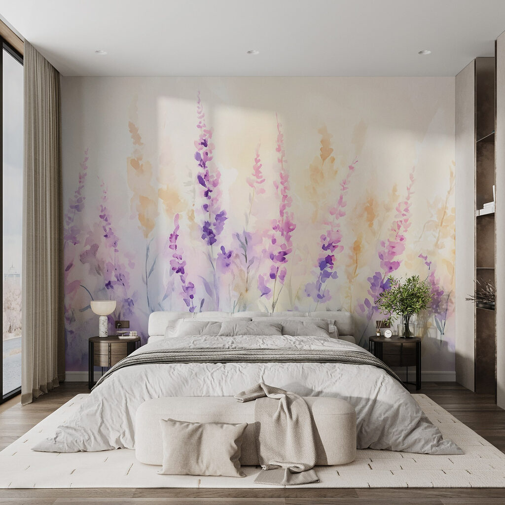 Flores esbeltas en acuarela — interior 1