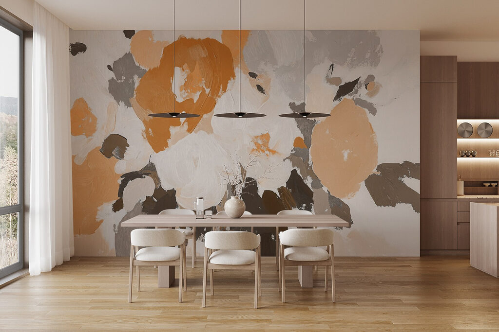 Flores naranjas en manchas — interior 4