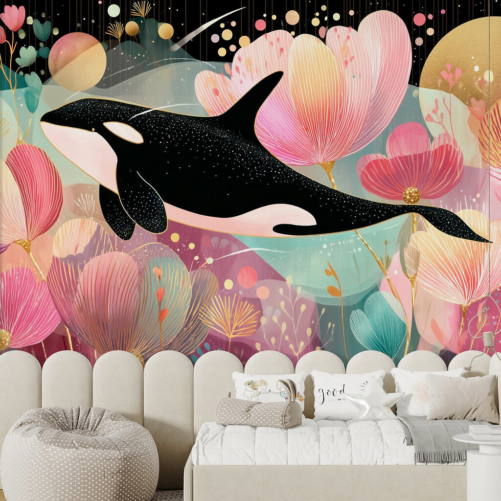 Orca entre flores rosas — interior 2