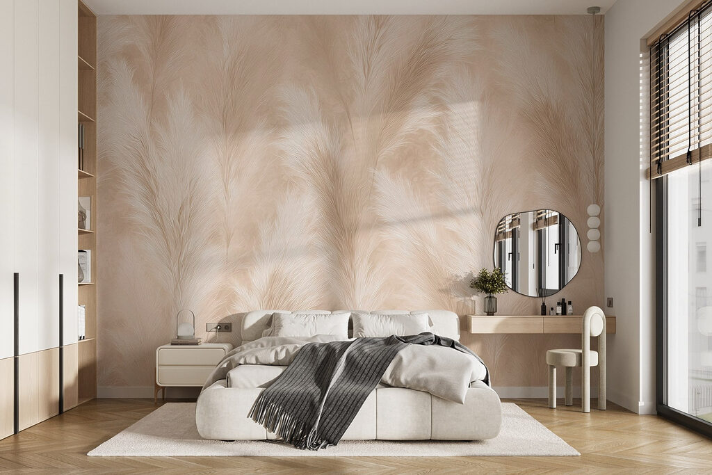 Penachos crema en estampado — interior 3