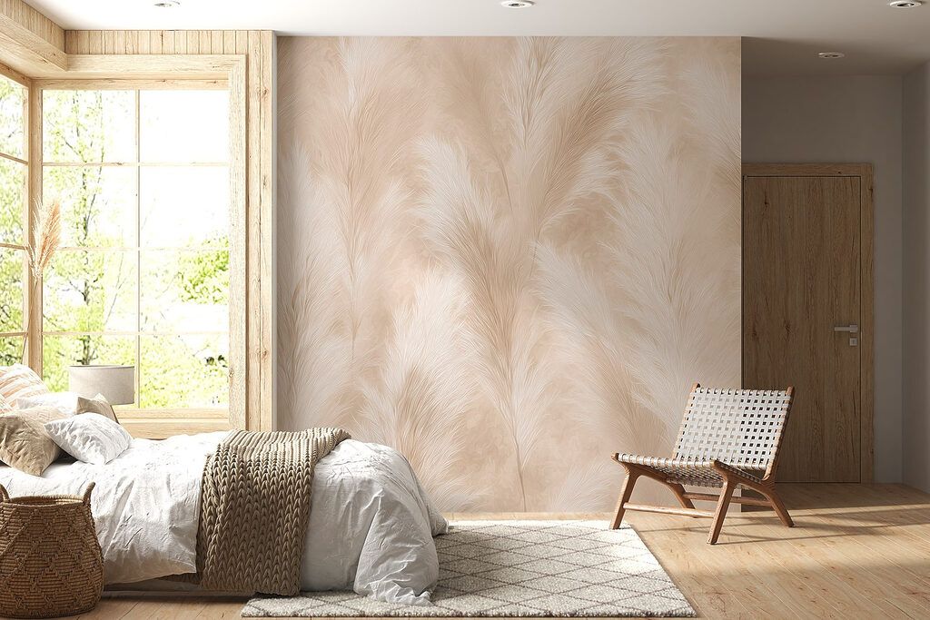 Penachos crema en estampado — interior 4