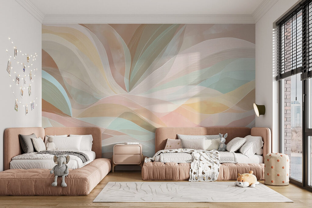 Bandas pastel translúcidas — interior 7