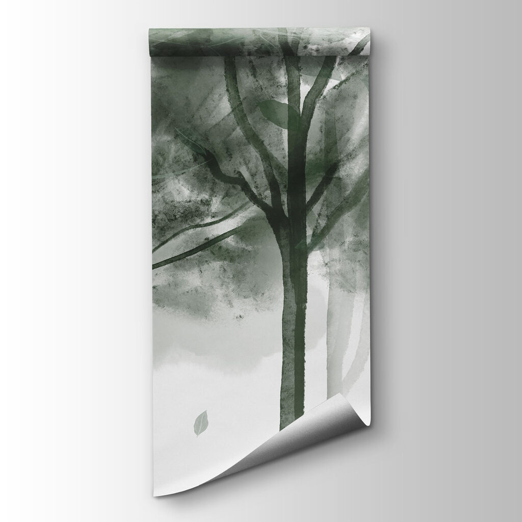 Árboles reflejados en gris — vista del producto