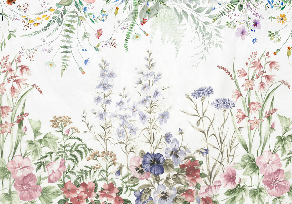 Jardín de flores silvestres — diseño completo