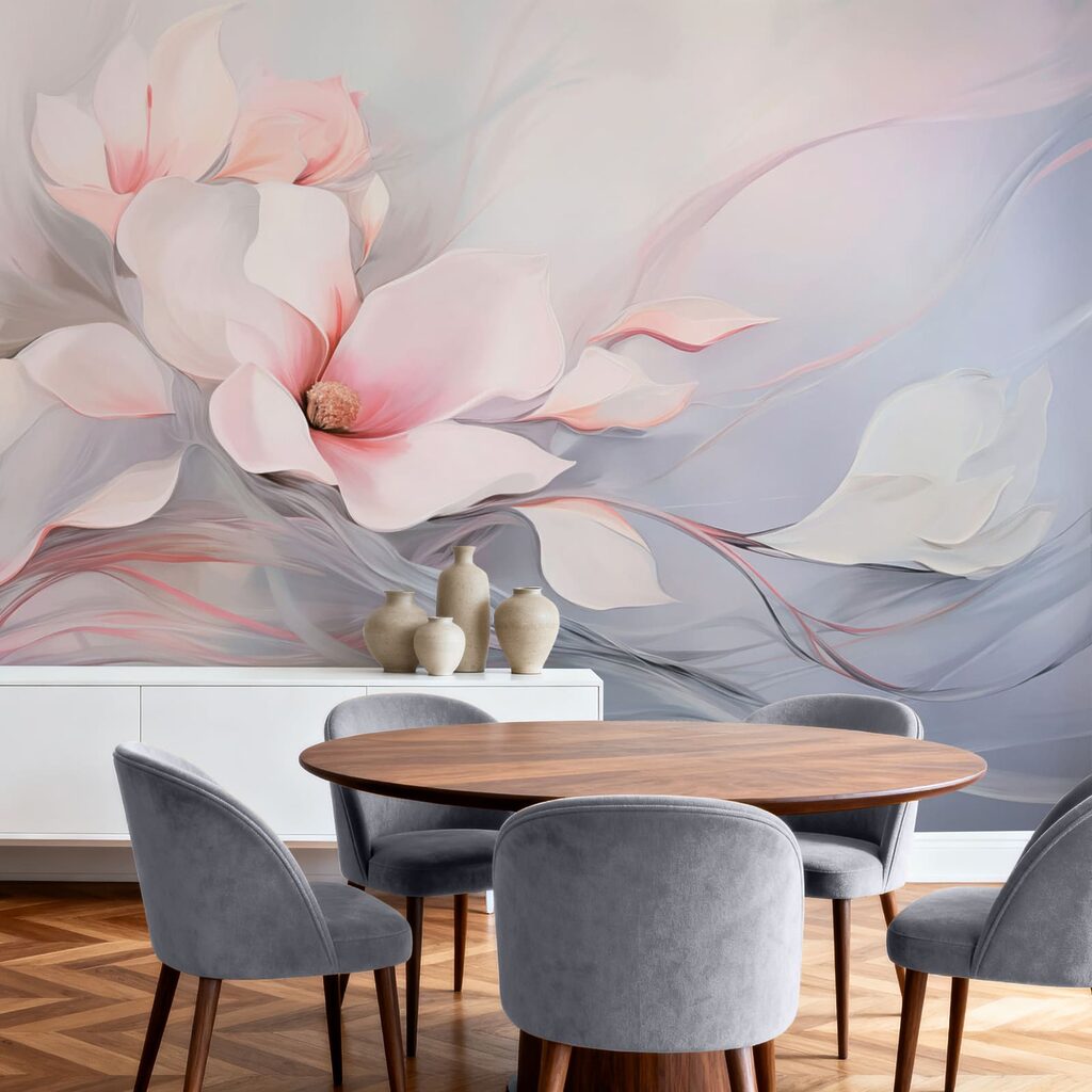 Flor rosa entre ondas — interior 3