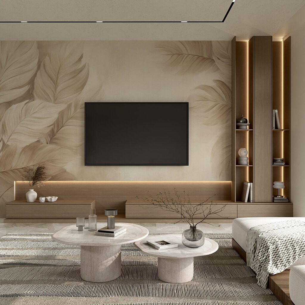 Marco de hojas anchas — interior 2