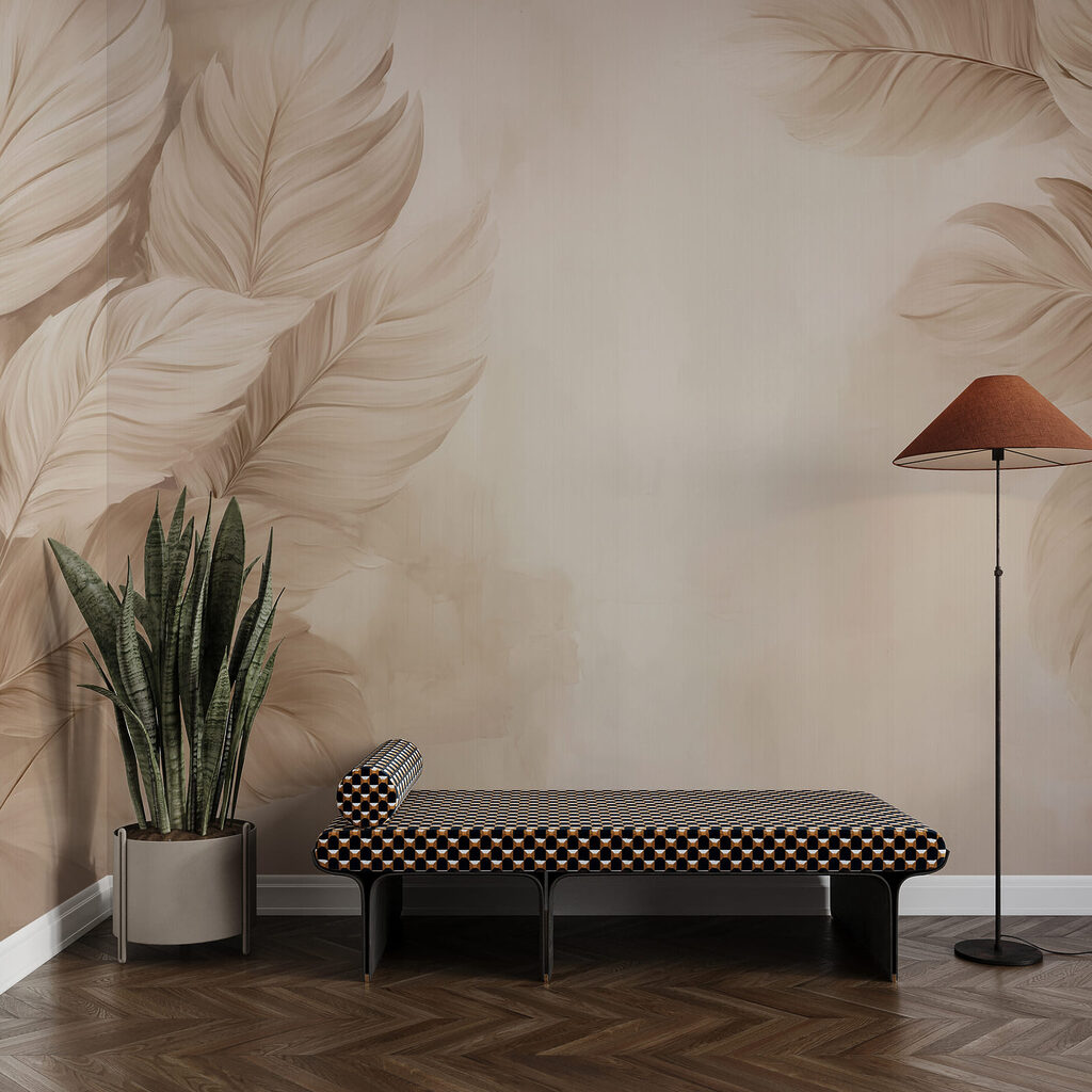 Marco de hojas anchas — interior 3