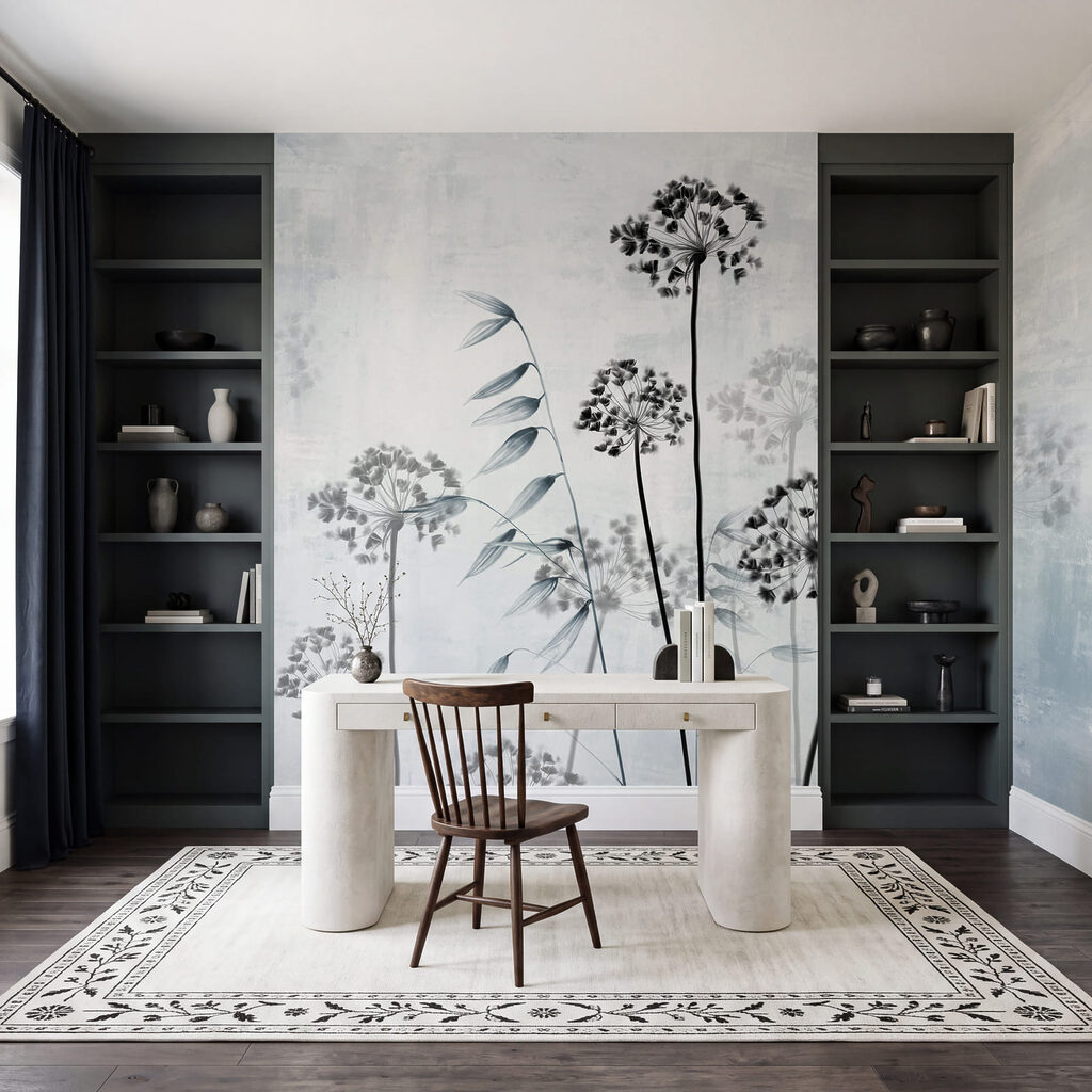 Umbelas sobre fondo claro — interior 3