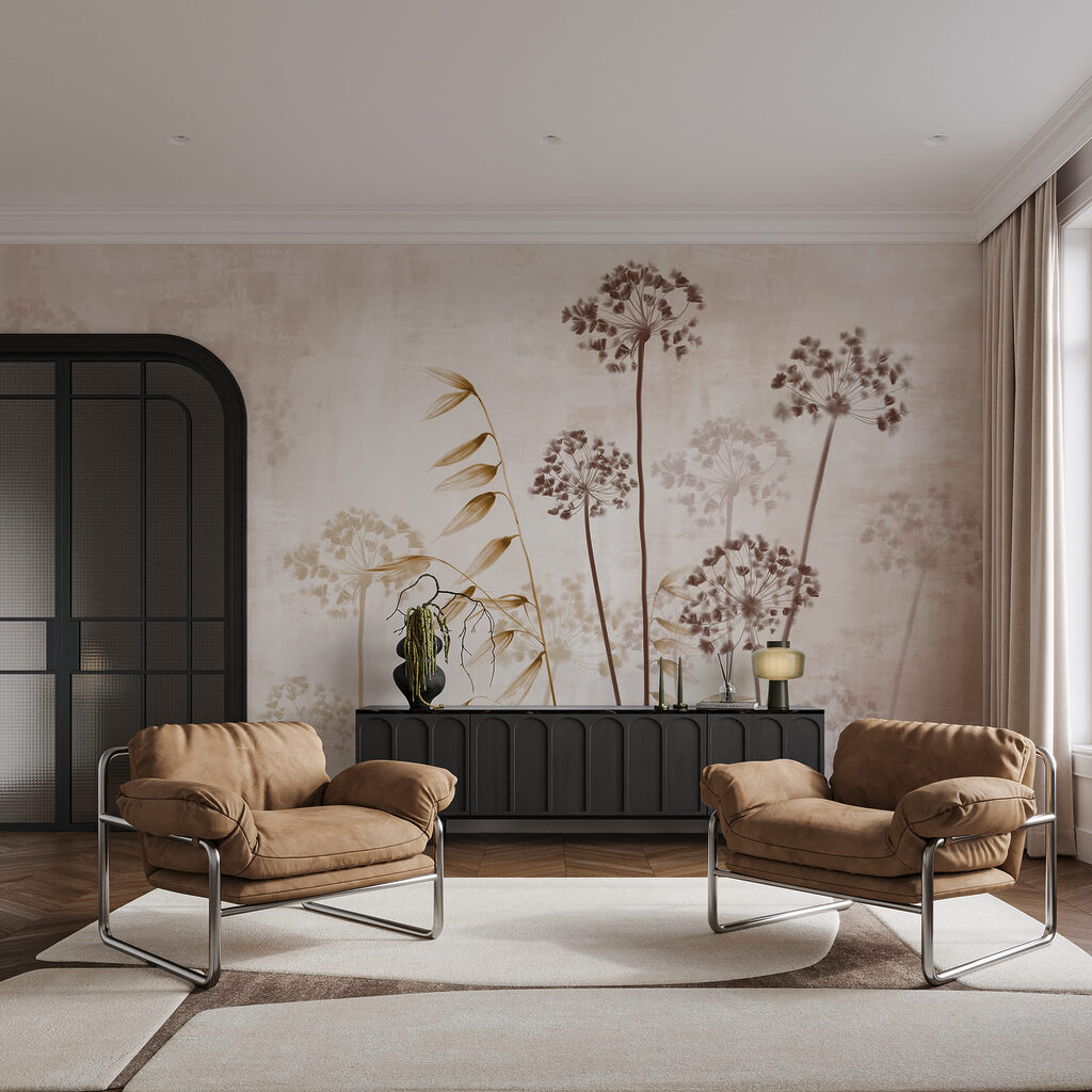 Umbelas sobre fondo claro — interior 1