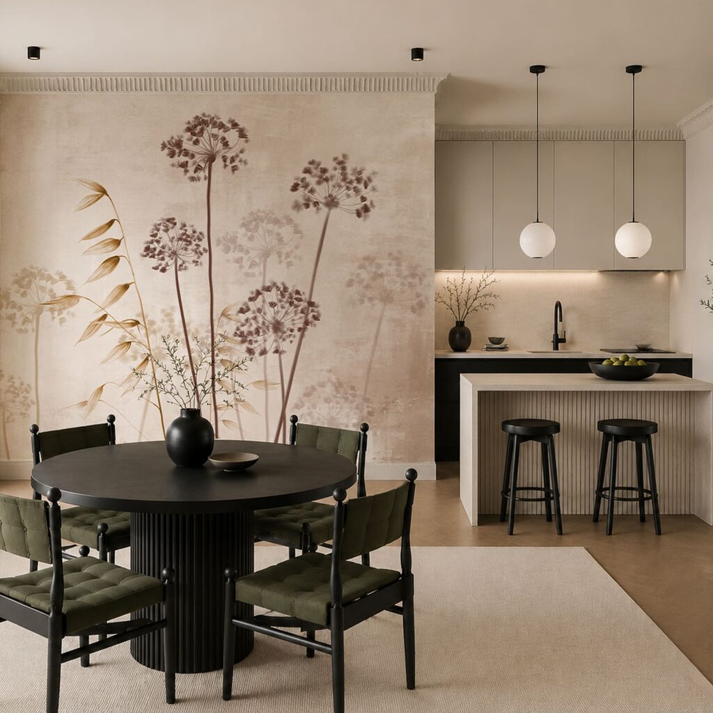 Umbelas sobre fondo claro — interior 2