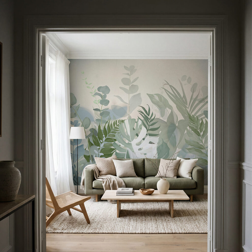 Hojas en capas superpuestas — interior 1