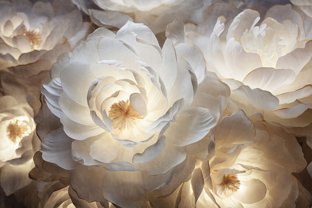 Rosas con luz dorada — diseño completo