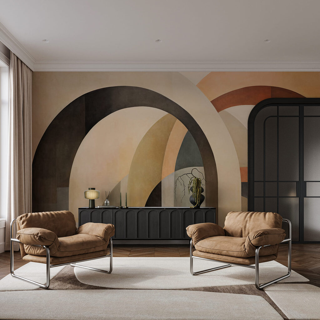 Arcos en capas profundas en un interior