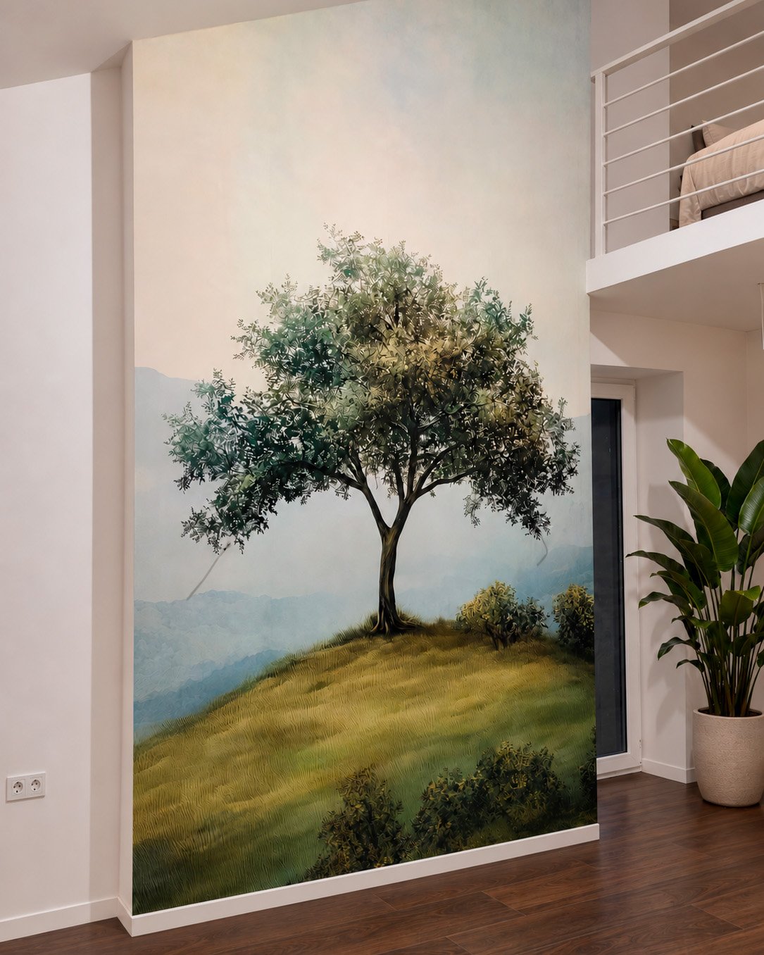 Habitación de un cliente con un fotomural, foto 41 de 48
