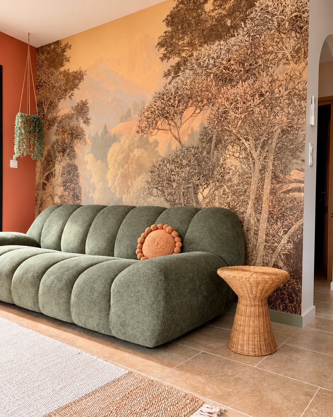 Habitación de un cliente con un fotomural, foto 46 de 48